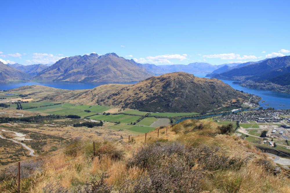 queenstown blick auf queensown
