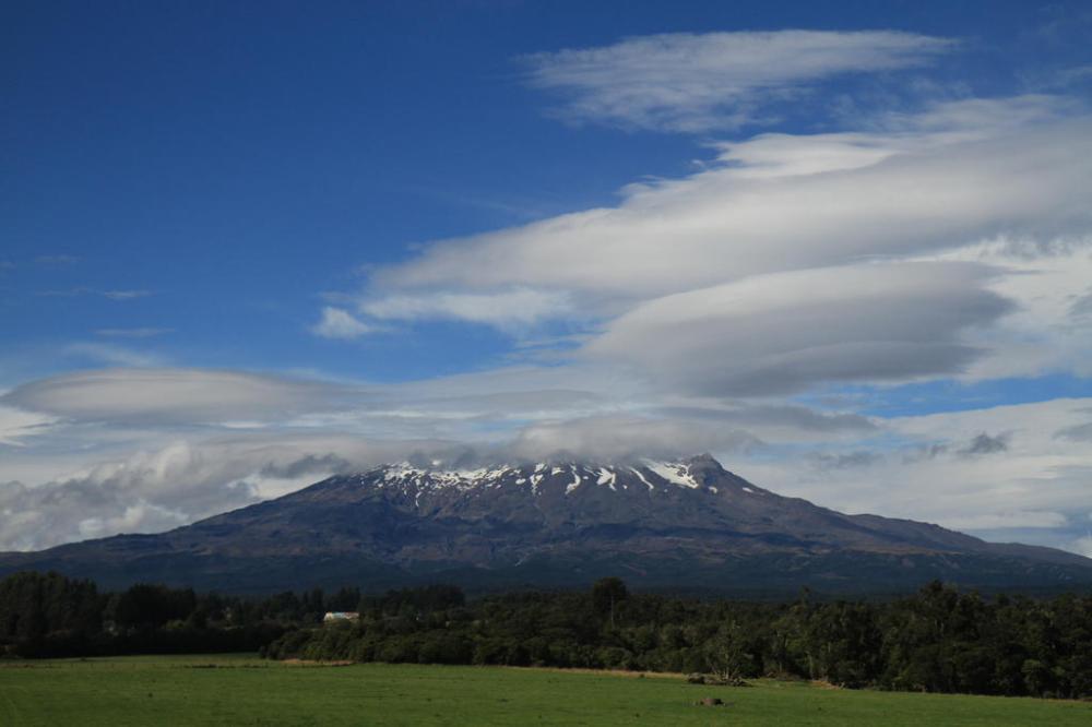 tongariro vulkan panorama schnee
